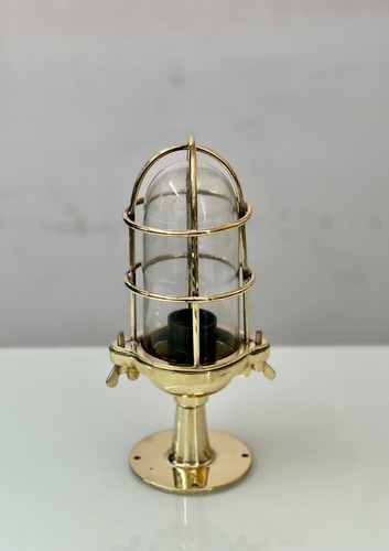 Lampe cloisonnée marine - , en