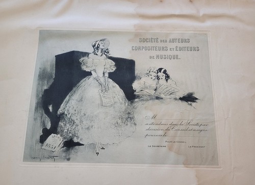 Eau forte pour sacem - forte, louis