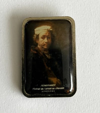 98 - Pin's PAINTING REMBRANDT PORTRAIT THE ARTIST ON EASEL - B. SAINT MARTIN