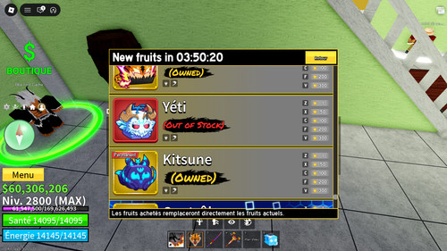 Compte roblox blox - compte, fruit