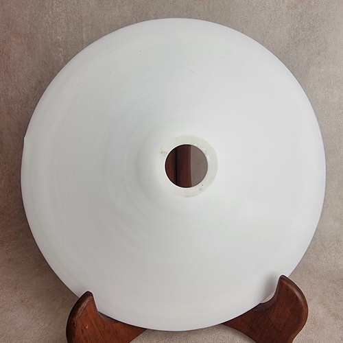 Globe assiette opaline blanc - blanc,