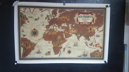 Planisphere air france 1939 - planisphere,