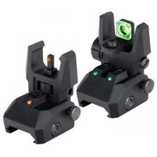 Hausse et guidon oeilleton + cran de mire en fibre optique rabattable type AR15