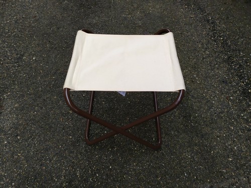 Ancien tabouret pliant métal - tabouret,
