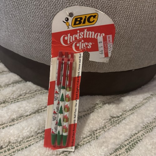 Vintage bic christmas clics - vintage,