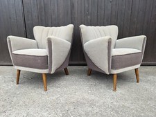 2x Cocktail Fauteuil Rockabilly de Club Vintage 50er Easy Chaise Mid Century 50s