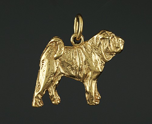 Pendentif chien shar - chien,