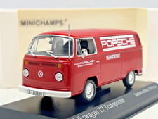 VW Volkswagen T2 Transporter Porsche 1972 1/43 Miniature Voiture Minichamps