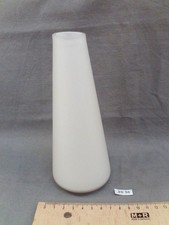 old tulip spindle white opaline lampshade chandelier 1970 (DE36)