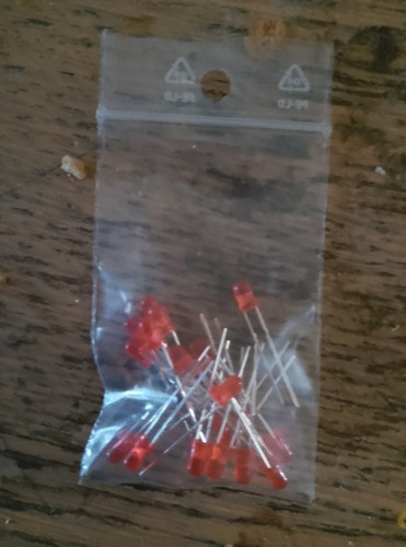 Lot diodes led 3mm rouge - lot,