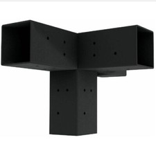 LINX 4 in. TetraFit Black Steel Extension Bracket Pergola for 4x4 Wood Posts ?