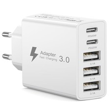 Chargeur USB C 50W, 5 Ports