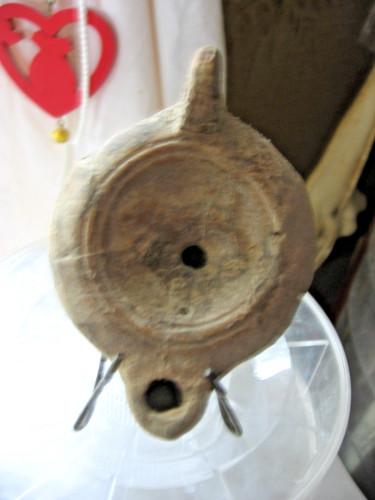 Lampe huile romaine - a,