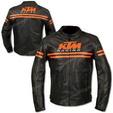 KTM Hommes Veste en Cuir de Motard Veste en Cuir de Moto Veste Motard en Cuir 56