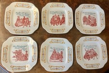 Cornelis Troost - 6 small dessert plates Boch La Louvière