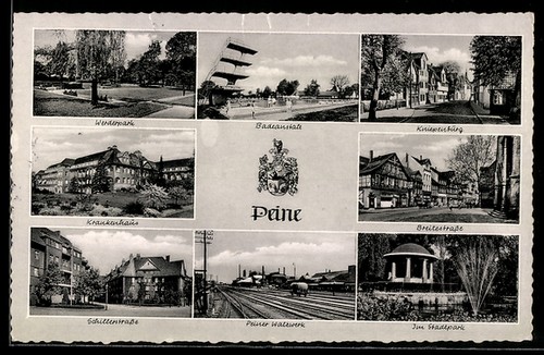 Carte postale peine - carte,