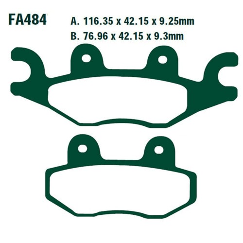 Paire plaquette frein std - frein,