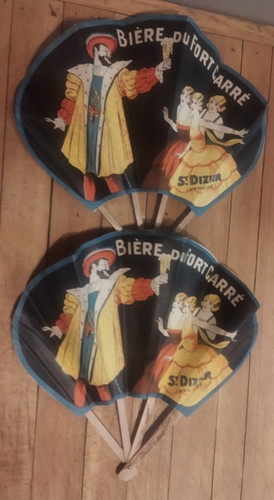 Deux eventails publicitaire - deux,