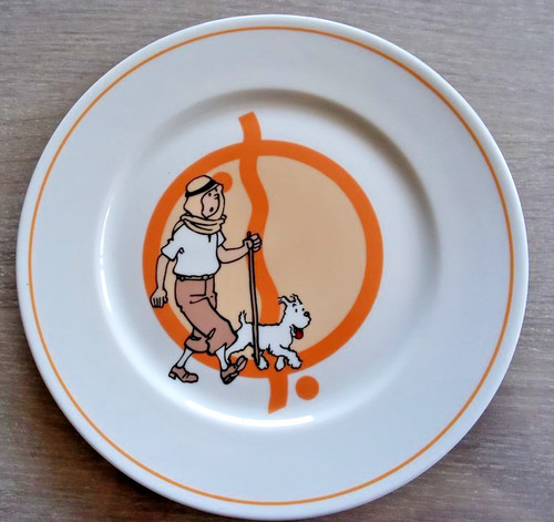 Assiette porcelaine hergé