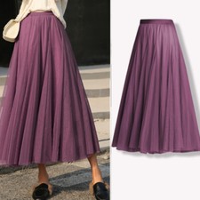 Femme Maille Jupe Longue Grand