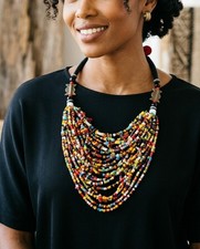 Collier Plastron Ethnique