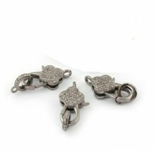 Fermoir En Diamant Pavé En