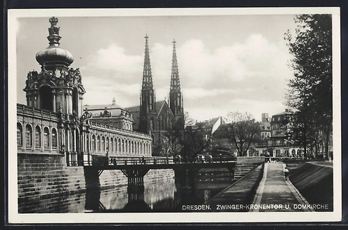 Carte postale dresde chenil - carte, dresde,