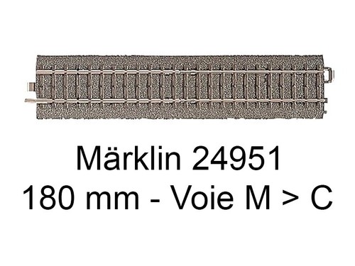 Marklin rail transition - 1x,