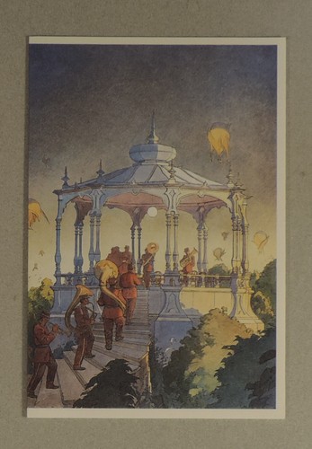 Schuiten carte voeux - carte, dessin