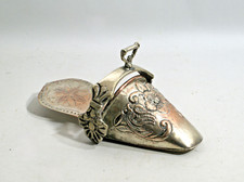 ANCIEN ETRIER D'AMAZONE, métal argenté, taille enfant, équitation, cheval