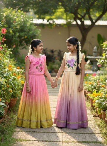 Enfants filles lehnga choli - enfants,