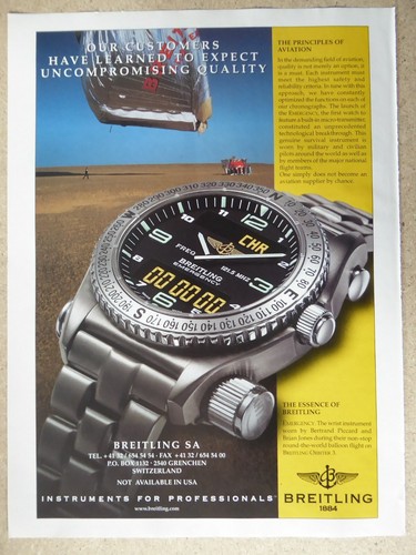 1999 pub montre breitling - pub,