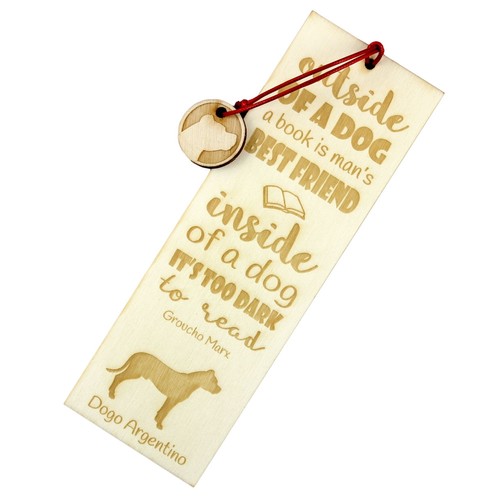 Dogue argentin marque-page