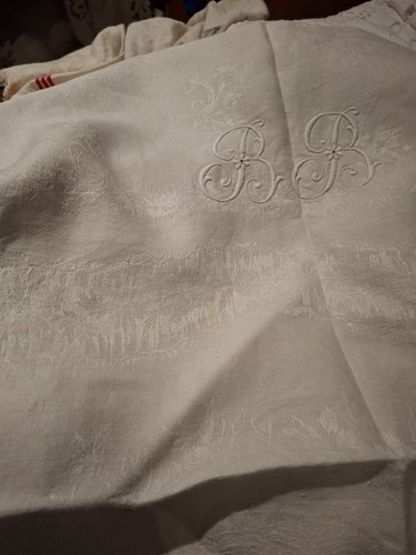 Nappe rectangulaire lin - nappe, en