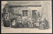 Old postcard 43: TENCE, LACE - 1906 - CIRCULATED