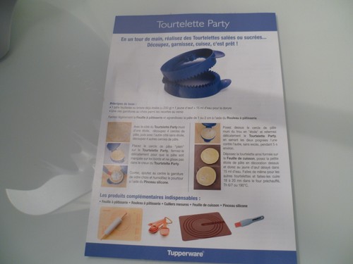 Tupperware neuve fiche du - neuve,