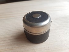 antique small travel inkwell militaria inkwell travel ink bottle leather