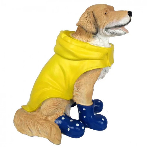 Statue chien labrador assis - , en