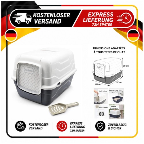 Maison toilette chat avec - de,