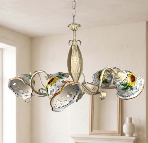 Lustre rustique céramique - lustre, en