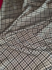 Antique Black and White Scottish Fabric Tweed or Other Wide 90cm x H 490cm C738