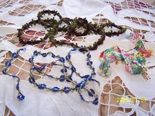 Lot de galons anciens en soie