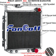 3 Rangées Radiateur Pour 60-1966 Ford Mustang Falcon/Mercury Comet 2.4L,3.3L