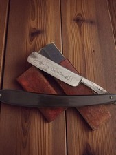 Vintage Antique Cabbage Cutter Razor with Case, Traditional Shave Collection