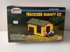 ATLAS HO TRAIN ELECTRIQUE MAQUETTE a MONTER CABANE CHANTIER DEVOIE COMPLET BOITE