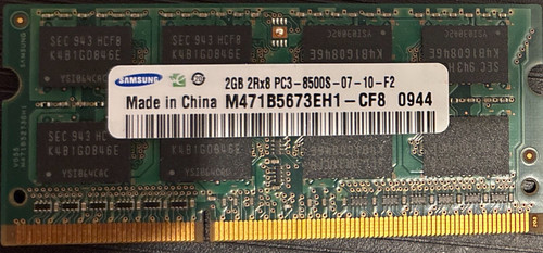 Samsung 2gb ddr3 pc3 8500s - 2gb, pc3-8500s