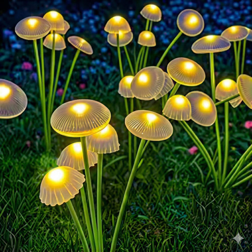 Lampe solaire champignon - champignon, 6