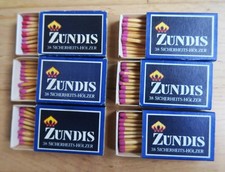 Lot de 6 boîtes d'allumettes