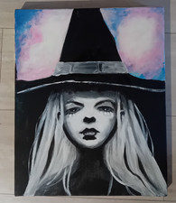 Sorcière, Acrylique sur toile