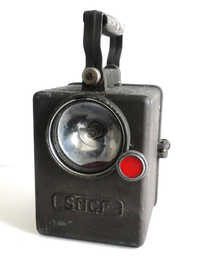Ancienne lampe lanterne - ancienne, sncf